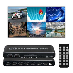 HDMI ʕ 61o HDMI ʕؑ֊ 6x1 6̃p\R𓯎ɋL hdmiʐ؂ւ 6ʓ\ Quad viewer V[X HDMIXCb`[ PS4 / PS5 / ĎJ (IR[gt)
