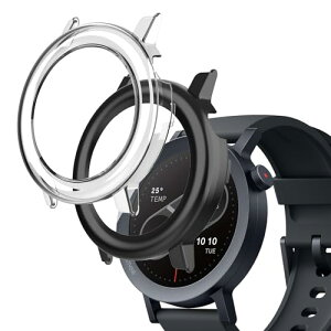 �������� CMF by Nothing Watch Pro 2 �P�[�X �K���X�t�B����+PC�t���[�� ��̌^ �ی�t�B���� �S�ʕی�P�[�X �����ߗ� �S�ʕی� �ϏՌ� �w��h�~ �������� �h���h�o �����ȒP CMF by Nothing Watch Pro 2 �t