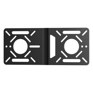 VESA マウント ブラケット Intel NUC エクステンション プレート アダプター 100x100mm および 75x75mm の穴付き VESAパターン対応モニターアームコンバージョンキットホルダー ミニPC マウント(ブラッ