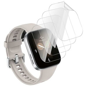 AU Smart Watch �t�B���� TPU �_�炩�� 24���Ԏ����C���Z�p �����ߗ� �����x �ی�t�B���� �Ռ��z�� ��U�h�~ �w��h�~ �������� �t���ی� [4���Z�b�g] ��������