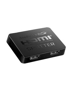 HDMIz12o 2ʓo HDMIXvb^[(HDMI Splitter) 1 in 2 Out HDR 3D HDCP1.4 Xbox / HDTV / DVDv[[ / p\RɓKp USBdP[ut [HDMIP[uȂ] 