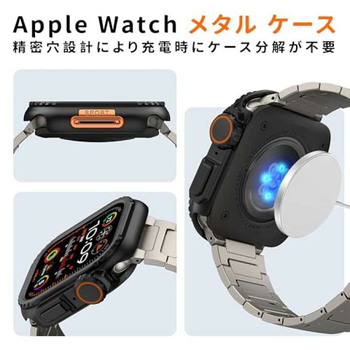 楽天市場】アップルウォッチ メタル カバー 44mm 対応 Apple Watch 