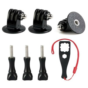 gopro三脚 マウント ツマミネジ スタンド マウントアダプター GoPro Hero 12 / 11 / 10 / 9 / 8 / 7 / 6 / 5 / 4 / 3+ / 3 / 2 / 1 HD / AKASO Campark 他のアクションカメラに対応 アクセサリー(6pcs)