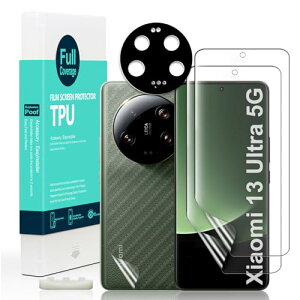 Xiaomi 13 Ultra 5G tB XN[veN^[ tLVu TPUtB 2 JY veN^[ 1  J[{t@Co[tB 1 wǂݎ tȒP (6.73 C