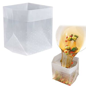 水切り袋 水切りネット 60枚入れ ゴミ袋 生ゴミ受け入れ 三角コーナーいらず 自立式 大きな開口 省スペース 使いやすい キッチン シンク 生ゴミ処理 25cm×18cm