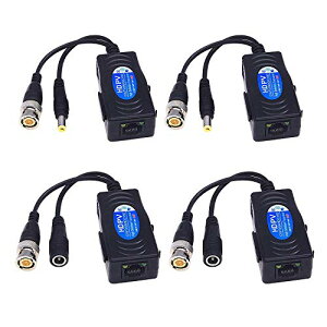 �p�b�V�u�r�f�I HD TVI / CVI / AHD �o���� 1080 P 5 MP BNC RJ45 �������l�b�g���[�N�g�����V�[�o �t��HD�Z�L�����e�B�Ď��J�����p (BNC RJ45 ��^�A�_�v�^) 2�g