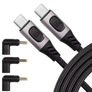 USB C [dP[u PDΉ }[d 3DC (4817) ϊA_v^ 100W (5V 9V 12V) tMacBook Mac SwitchȂǂType CfoCXɑΉ 1.5 M 