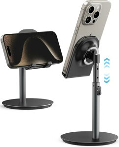 スマホスタンド 卓上 スマホ置きスタンド 高さ調整 角度調整 iPhone15 / iPad Air/ipad mini/Kindle / Switchなど4〜11インチ機器対応 スマフォスタンド 滑り止め シリコン保護 携帯電話スタンド オンライ