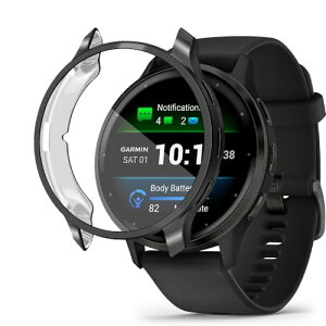 Garmin Venu 3S 41mm یP[X Jo[ TPUJo[ یJo[ Sʕی / y / EȒP / ϖh~ / ϏՌ / _TPU X}[gEHb` P[X Garmin Venu 3S 41mm (ubN) 