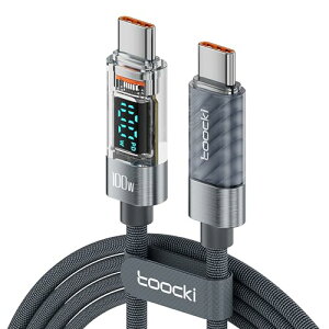 usb c �P�[�u�� 100W PD LED�f�B�X�v���C���� 1M �^�C�vc�P�[�u�� �}���[�d typec �P�[�u�� �O���[ Phone 16 / Phone 15 / Phone Plus MBook Air / Pro Galaxy Switch��USB C�@��Ή� ��������