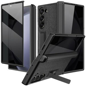 Galaxy Z Fold 6 P[X SC-55E SCG28 LbNX^ht PC + e̓iCU[ CX[dΉ Galaxy Z Fold6 5G X}zیP[XJo[ (ubN) 