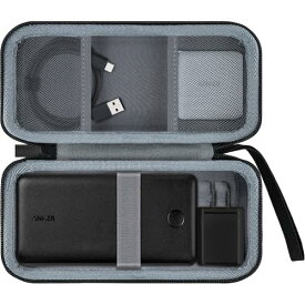 Anker PowerCore Essential 20000 (モバイルバッテリー 20000mAh) 保護ケース 収納ケース 持ち運び 保護 収納ボックス 互換品 代替品 専用収納ケース ブラック 多重保護 防滴 防塵 大容量 収納 (ケースのみ)