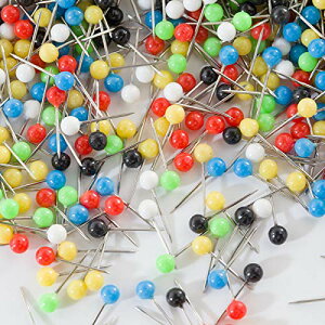 画びょう ピン 画鋲 押しピン プッシュピン 4*15mm プラスチック製 スチール針 マップピン ボード 地図 掲示板 写真 / カレンダー 工芸 建築模型 固定用 収納ケース付き 6色 500枚入り 送料無料