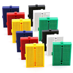 �u���b�h�{�[�h 170�� arduino�p �d�q�H��p 170�^�C�|�C���g �J���t�� �~�j�u���b�h�{�[�h (12�Z�b�g) ��������