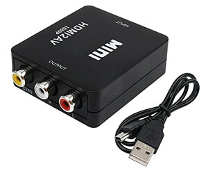 HDMI RCA ϊRo[^[ AV HDMI ϊ R|WbHDMIAiOɕϊA_v^ USBd1080 / 720P؂ւ f ] AV2hdmi 3FRCA (Ԕ) rfI / AiOϊP[uXbox PS4 PS3 J[i