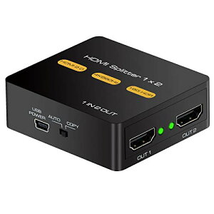 HDMI z 12o o 4K Xvb^[ 2o  2 HDMI2.0 z@ 1080P 3D Ή HDMI Splitter 2oPC PS4 J CVXCb` Blu-rayv[[ Ή TV j^[ vWFN^[ o