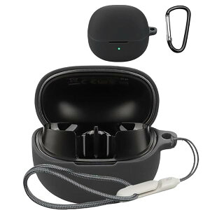 QCY MeloBuds Pro �P�[�X �Ռ��z�� �h�� �h�o �y�� �����h�~�p�t�b�N �X���� �\�t�g�P�[�X �J�o�[ QCY MeloBuds Pro �J�o�[ (�u���b�N)