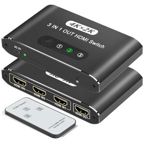 HDMI ؑ֊ 31o 4K HDMI XCb`[ ^b`ؑ 蓮 Switcher ZN^[ A~ ؑ֋@ PC PS5 PS4 Nintendo Switch Ή Rt 