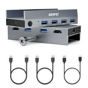 USB 3.0 HDMI KVM ؑ֊ (8K@60Hz / 4K@240Hz) USB ؑ֊ 4  USB 3.0 |[gt 2 ̃Rs[^[ Lj^[ L[{[h }EXp 2*USB-A cable USB-A USB-C P[u USB-C USB-A A_v^[