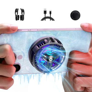 スマホ 冷却ファン スマホクーラー スマホ用冷却ファン LED温度表示 USB給電 軽量 静音 急速冷却 コンパクト 磁気式+クリップ式+粘着式三つの掛け方を提供 多機種対応 クリップ スチールプレ