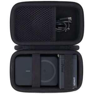 Anker MagGo Power Bank (10000mAh Slim) 15W MagSafe }OlbgCX[dΉ A1664oCobe[ یP[X [P[X ^ ی [{bNX ݊i ֕i ubN (P[X̂)