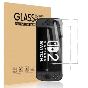 Switch 2 یtB KXtB 9Hdx̉tی 0.3mm ^ ώw  ߗ 2.5DEhGbWH Nintendo Switch 2 tB [2Zbg] 