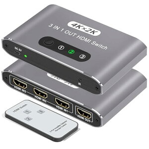 HDMI ؑ֊ 3 HDMI XCb`[ ^b`ؑ 蓮 Switcher ZN^[ A~ 31o ؑ֋@ PC PS5 PS4 Nintendo Switch Ή Rg[t
