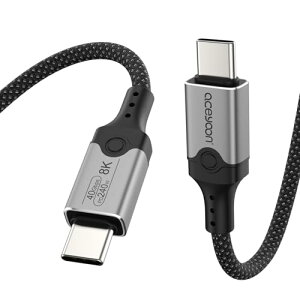 USB C P[u 1M 240W USB 4.0 Type-C 1[g [dR[h [d Thunderbolt 4 40Gbpsf[^ [8K@60Hzfo] ^CvC for iPhone 16 15 for Galaxy S24 S23 Ultra Ή 
