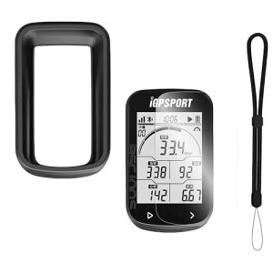 iGPSPORT BSC100S �P�[�X �t�B���� [1���P�[�X+1��TPU�̏_��ȃt�B����] �w��h�~ �V���J�Q�� ���ϖh�~ �ϏՌ� �y�� ���^ �ی�J�o�[ �X�}�z�P�[�X �����h�~ iGPSPORT BSC100S �J�o�[ �t�B���� (�u���b