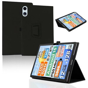 Teclast P50 Mini �P�[�X �p�x���� �㎿PU���U�[ �L�Y�h�~ ���C�z�� �S�ʕی� �Փ˖h�~ �h���h �y�� �C�菝�h�~ �܂��� Teclast P50 Mini ��p �P�[�X �J�o�[ (�u���b�N) ��������