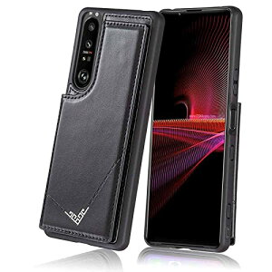 Xperia 1 III SO-51B SOG03 A004SO SONY P[X 蒠^ wʌ^P[X wʃJo[ y  ₷ uX^h@\ z^ X}zobNJo[ \j[ GNXyA1iii (ubN) 