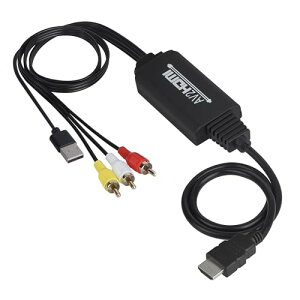 RCA HDMI ϊP[u Ro[^[ RCA R|Wbg 720P 1080P CVBS AV HDMI ϊ (  ) OFR[h ÂQ[@ (Xbox PS1 PS3 SNES Wii N64) ÂR[_[(DVD VCR VHS) Ȃǋ@ ] USBP[u