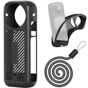 Insta360 X4 یP[X X4 VRP[X X4 VRیP[X X4 JJo[ ANZT[ (Black) 