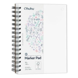 �X�P�b�`�u�b�N �}�[�J�[�y���p ��p�� ���ʂ肵�Ȃ� 216mm×140mm 150gsm �\�����ʎg�p�\ 60�� 120�y�[�W �~�V���ڕt��