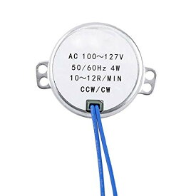 AC 100-127V 4W同期モーター 50 60Hz CCW CW電気同期ギヤードモーター (10-12RPM) フィニッシングモーター