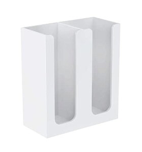 紙コップホルダー 2連式 カップスタンド コーヒーカップ コンビニ ビュッフェ オフィスなど適用 アクリル製 紙カップディスペンサー ホワイト