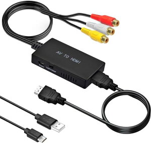 RCA HDMI ϊRo[^[ AVR|Wbg to hdmiϊA_v^[ 3F[q hdmi ϊRo[^ ÂQ[@ (XBOX PS1 PS2 SNES Wii N64) ÂR[_[(DVD VCR VHS)Ȃǋ@3FR[hHDMI ϊ 720P / 