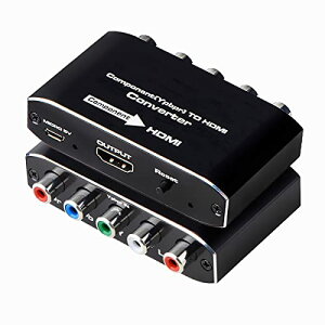 HDMI Ro[^[ ϊ YPBPR to HDMI 1080PΉ 5RCA RGB to HDMI Ro[^ HDCP  rfI ϊA_v^HDMI V1.4 ϊA_v^ HDTV DVD PS2 PSP CV Wii Ή