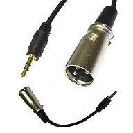 XLRマイクケーブル 変換ケーブル 3.5mm オス to XLR オスケーブル 変換ケーブル 3.5MM TRSステレオミニジ…