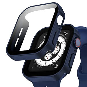 Apple Watch �h���P�[�X 44mm �P�[�X 3D���p�G�b�W�f�U�C�� �ی� Series 6 / SE / 5 / 4 �J�o�[ �K���X�t�B���� ��̌^ �����ߗ� ��d�\�� �d�x9H ��̌^ PC�f�� ������v���Z�X �y�� �S�ʕی� �w��h�~ 