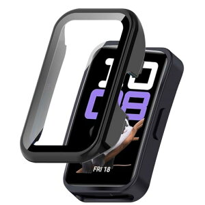 Huawei Band 10/Band 9/Band 8 P[X KXtB ی Jo[ d|PCf ̉ ϏՌ h~ ϐFh~ SʃJo[ Sʕی X}[gEHb` Huawei Band 10/9/8 (ubN) 