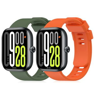 Xiaomi Redmi Watch 5/4 �����o���h �V���R�� �X�|�[�c�X�g���b�v ������� �_� �h�� Redmi Watch 5/4 (�_�[�N�O���[��)+(�I�����W) 2�{�Z�b�g ��������