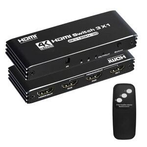 HDMI 2.1 ؑ֊ 31o HDMI ؑ֊ 3x1 HDMI 4K@120Hz ؂ւ hdmiZN^[ HDR DTS-HD Dolby AC3/DSD DVD PS5 PS4 Pro Ȃǂ̑Ή (IRRt) 
