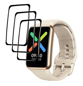 OPPO Watch Free �ی�t�B���� �S�ʕی� PET������ �戵�ȒP 3D�S�ʕی� �ώw�� �h���� �ϏՌ� ������ �����ߗ� �w��C�A�h�~ �����x�^�b�` �����ȒP[3���Z�b�g]