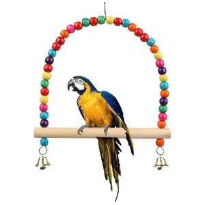 インコ おもちゃ インコ ブランコ 止まり木 鳥 鳥休み場所 天然木 遊び道具 脚力強化 爪を研ぎ インコの足への負担が小さい 取り付け簡単 小さなペット用 送料無料