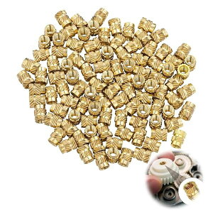 �C���T�[�g�i�b�g �^�J ���[���b�g�i�b�g M3*4mm*5mm 100��3D�v�����g �^�J�i�b�g�C���T�[�g3D�v�����^�[���i�܂��̓m�[�g�p�\�R���p (M3*4mm*5mm) ��������