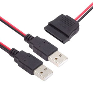 fA USB 2.0 DC 5V - SATA 15s dP[u 2.5C` SATA HDD SSD fBXN hCo[ 5V 2A Maxp 