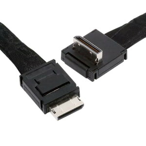 OcuLink PCIe 4.0 PCI-Express SFF-8611 4i  SFF-8611 f[^ ANeBu P[u pxt 90 x (eGPU SSDp 80cm) 
