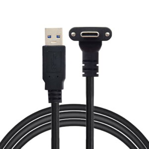 USB C 90x ㉺ pxt lWbN USB 3.0 f[^ 5Gbps P[u Type C VRJm[gp\Rp (200cm) 