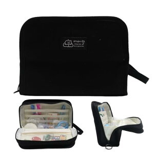 裁縫セット 小学生 学校用 家庭用 裁縫道具 裁縫 小学生 男の子 女の子 ソーイングセット シンプル 携帯 便利 ファスナーポーチ ブラック